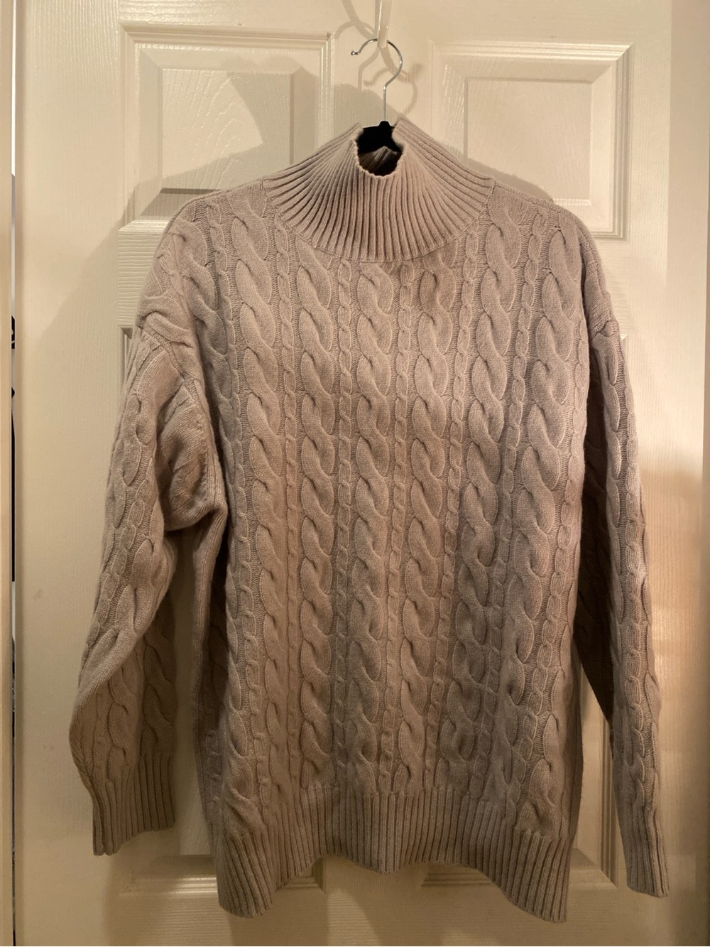 Aritzia The Group Babaton Grey Merino Wool Cable Knit Sweater Size 2